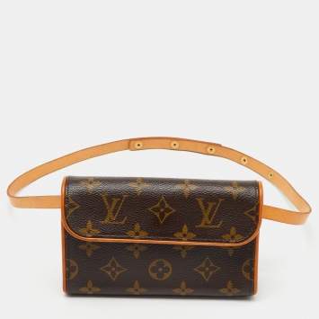 Pre Owned Louis Vuitton Monogram Canvas Pochette Florentine Bag
