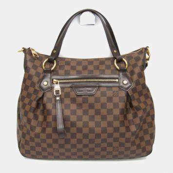 Pre Owned Louis Vuitton Damier Ebene Canvas Evora MM Shoulder Bag