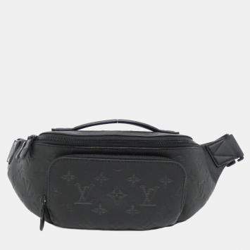 Louis Vuitton Black Monogram Shadow Leather Bum Bag