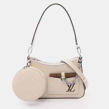 Pre Owned Louis Vuitton Beige Epi Quartz LV Marellini Shoulder Bag