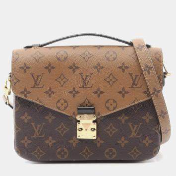 Pre Owned Louis Vuitton Monogram Reverse Pochette Metis MM Crossbody Bag