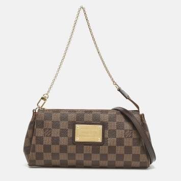 Pre Owned Louis Vuitton Damier Ebene Canvas Eva Pochette Bag
