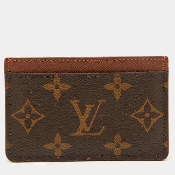 Pre Owned Louis Vuitton Armagnac Monogram Canvas Card Holder