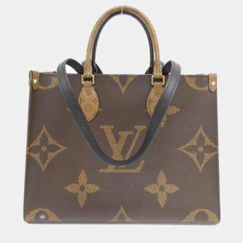 Pre Owned Louis Vuitton Brown Monogram Giant OnTheGo MM Handbag
