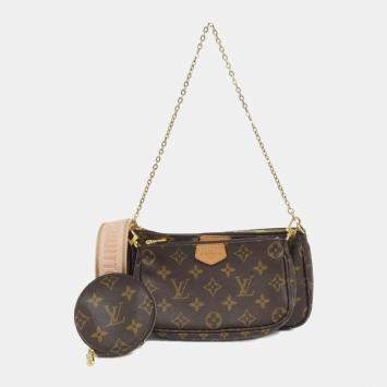 Pre Owned Louis Vuitton Brown Monogram Multi Pochette Accessoires Shoulder Bag
