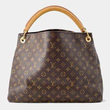 Pre Owned Louis Vuitton Beige Monogram Artsy MM Shoulder Bag