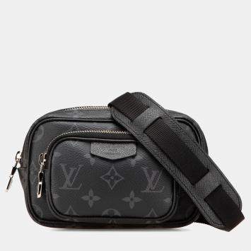Pre Owned Louis Vuitton Black Monogram Eclipse Taigarama Outdoor Pouch