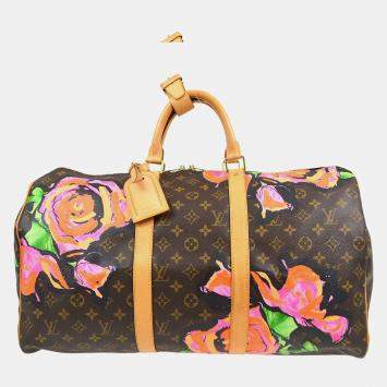 Louis Vuitton Monogram Rose Keepall 50 Duffle Bag