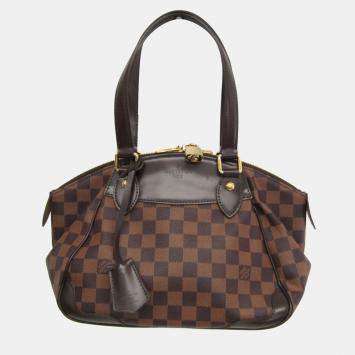 Pre Owned Louis Vuitton Damier Ebene Verona PM Shoulder Bag 