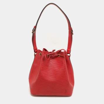 Louis Vuitton Red Epi Leather Petit Noe Bag