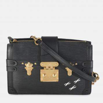 Pre Owned Louis Vuitton Black Epi Leather Trunk Clutch