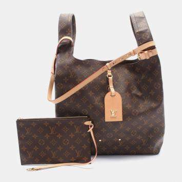 Pre Owned Louis Vuitton Brown Monogram Leather Atlantis GM Shoulder Bag 
