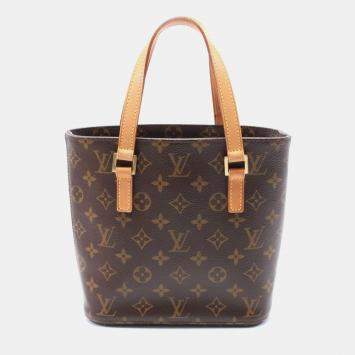 Pre Owned Louis Vuitton Brown Monogram Vavin PM Tote Bag