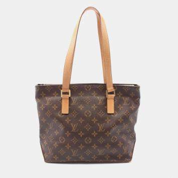 Pre Owned Louis Vuitton Brown Monogram Canvas Cabas Piano Tote Bag