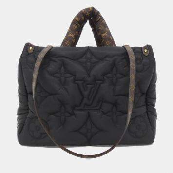 Pre Owned Louis Vuitton Black Nylon Monogram Pillow OnTheGo MM Handbag