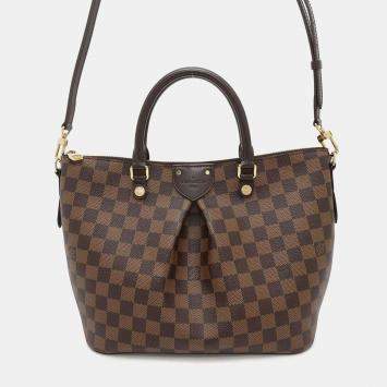 Pre Owned Louis Vuitton Siena Red Damier Ebene Canvas Size Pm