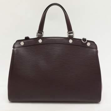 Pre Owned Louis Vuitton Burgundy Epi Leather Brea MM Bag