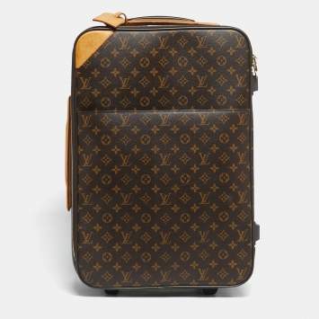 Pre Owned Louis Vuitton Monogram Canvas Pegase 55 Luggage
