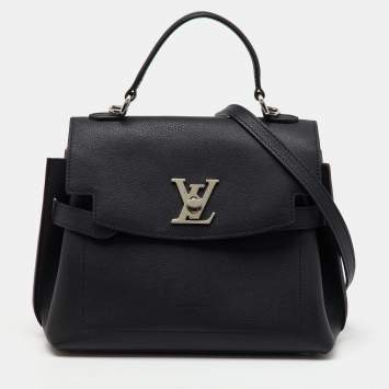 Pre Owned Louis Vuitton Black Leather LockMe Ever BB Bag
