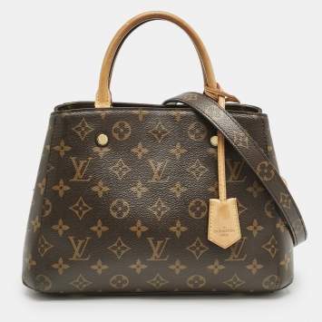 Pre Owned Louis Vuitton Monogram Canvas Montaigne BB Bag
