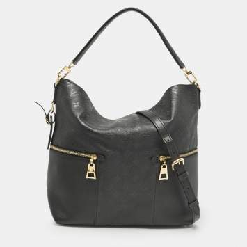 Louis Vuitton Black Monogram Empreinte Leather Melie Bag