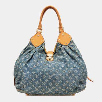 Louis Vuitton Blue Monogram Denim Mahina XL