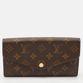 Pre Owned Louis Vuitton Monogram Canvas Sarah Wallet