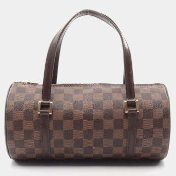 Pre Owned Louis Vuitton Brown Damier Ebene Canvas Papillon 36 Handbag
