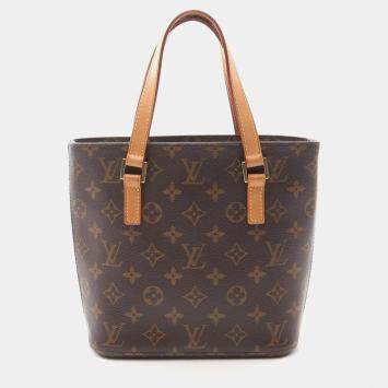 Pre Owned Louis Vuitton Vavin PM Brown Monogram Canvas Tote Bag