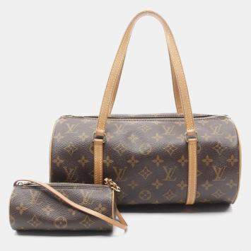 Louis Vuitton Papillon 30 Brown Monogram Canvas Shoulder Bag