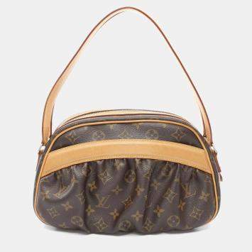 Louis Vuitton Clara Shoulder Bag Monogram Leather Brown