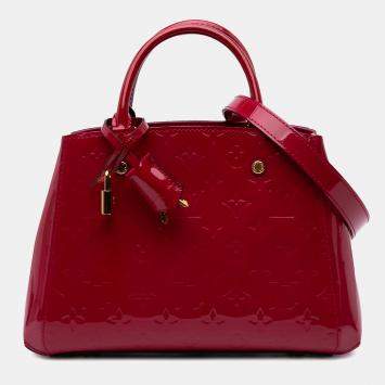 Louis Vuitton Red Monogram Vernis Montaigne BB