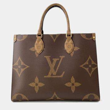 Louis Vuitton Brown Monogram Monogram Reverse Canvas Monogram Giant MM Onthego Bag
