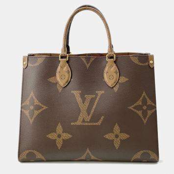 Louis Vuitton Brown Monogram Reverse Canvas Monogram Giant Onthego MM