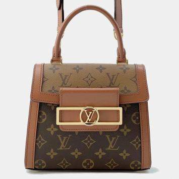 Louis Vuitton Brown Monogram Monogram Reverse Canvas Dauphine Capital
