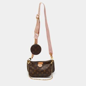 Louis Vuitton Rose Pink Monogram Canvas Multi Pochette Accessoires Bag