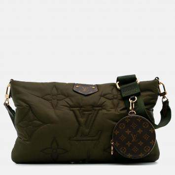 Pre Owned Louis Vuitton Green Monogram Pillow Econyl Multi Pochette Accessoires