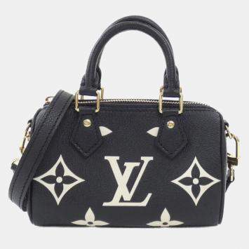 Louis Vuitton Bicolor Monogram Empreinte Nano Speedy Boston Bag