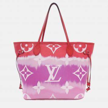 Pre Owned Louis Vuitton Neverfull MM Escale Rouge Tote Bag