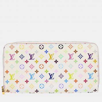 Louis Vuitton White/Multicolor Zippy Wallet