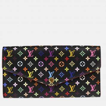 Louis Vuitton Black/Multicolor Portefeuille Sarah Wallet