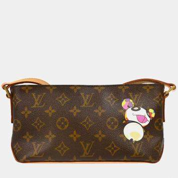 Pre Owned Louis Vuitton Panda Trotteur Takashi Murakami Monogram Shoulder Bag
