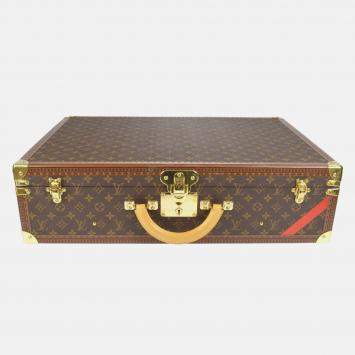 Louis Vuitton Bisten 65 Monogram Canvas Trunk Suitcase
