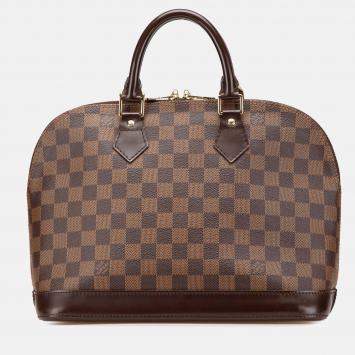 Louis Vuitton Brown Damier Ebene Alma PM Handbag 