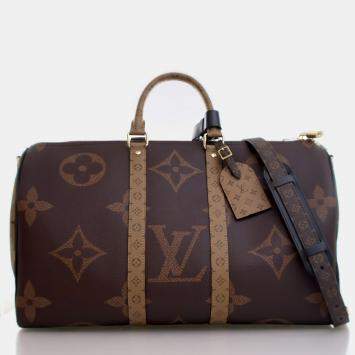 Louis Vuitton Monogram Giant Reverse Keepall Bandouliere 45