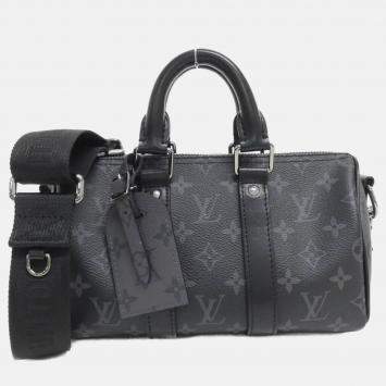 Louis Vuitton Keepall Bandouliere 25 Monogram Eclipse Reverse Boston Bag