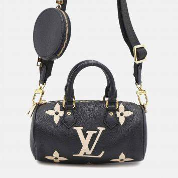 Louis Vuitton Papillon BB Black Empreinte Leather Shoulder Bag