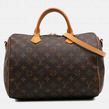 Louis Vuitton Brown Monogram Speedy Bandouliere 30