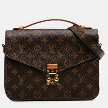 Louis Vuitton Brown Monogram Pochette Metis