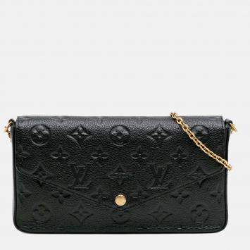 Louis Vuitton Black Monogram Empreinte Pochette Felicie